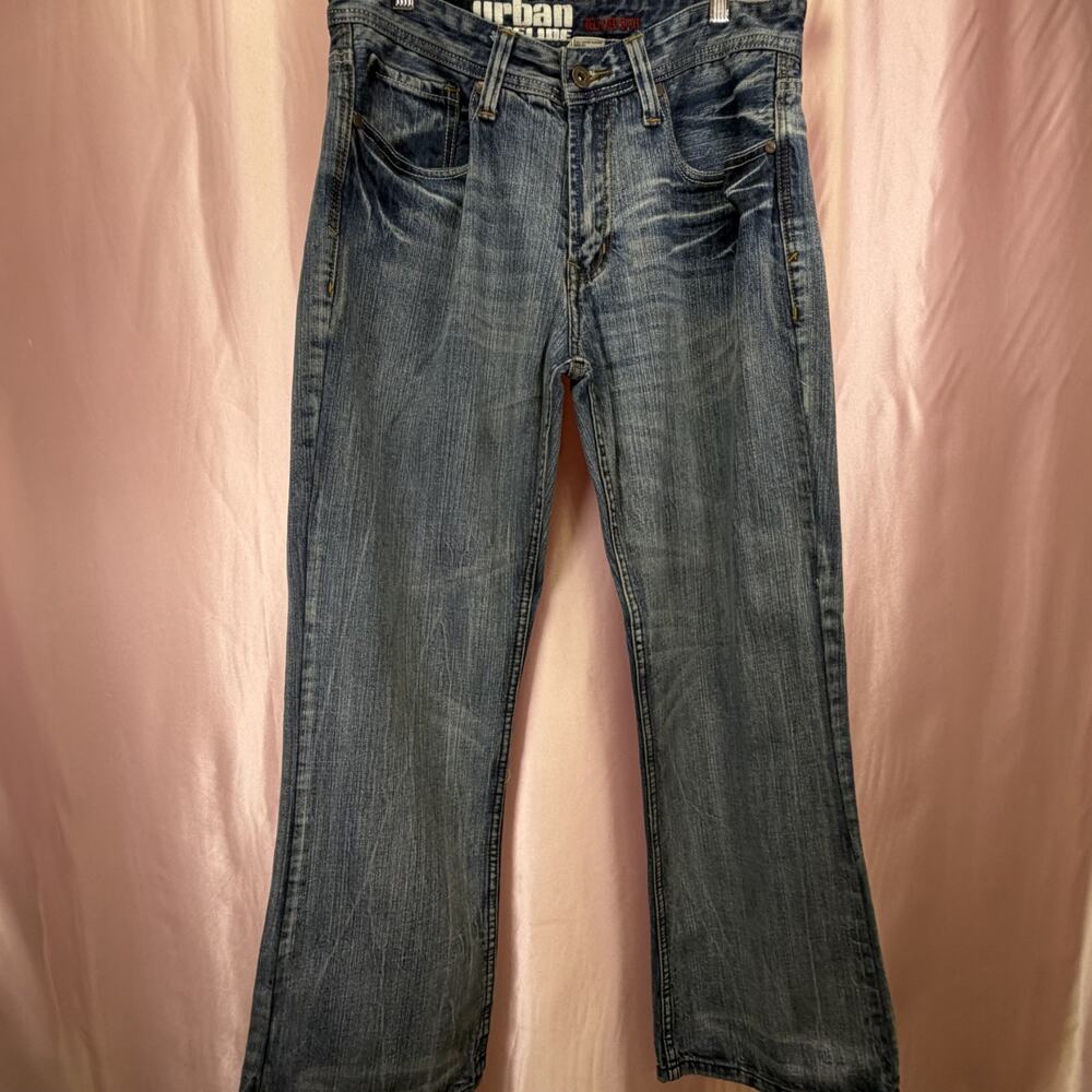 Urban Pipeline Relaxed Boot Cut Jeans Men’s 34x30 Blue Denim Y2K Baggy